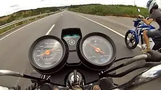 YBR 125 - MAIS UMA COM O PONTEIRO COLADO NOS 140 KM/H
