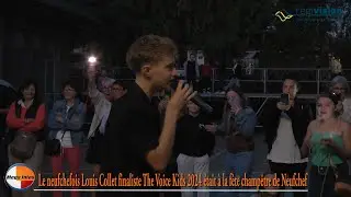 Neufchef : Prestation de Louis Collet finaliste The Voice Kids , Bal et feu d'artifice