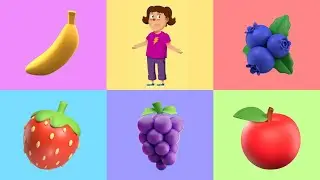 Fruits Fiesta Song - Fruits Nursery Rhymes, Toddler English Fruits