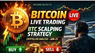 Bitcoin Live Trading 🔴 BTC Scalping Strategy | Crypto Live Analysis &ndash; Jan 24 #crypto #bitcoin