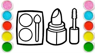 Makeup Kit Drawing for Kids | Easy Makeup Drawing & Colouring for Beginners | Drawing Competition 