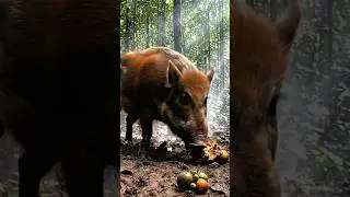 Охота на дикого кабана &mdash; лучший кадр сезона!#wildboar #hunting #boarhunting #охотавлесу #охотавидео#