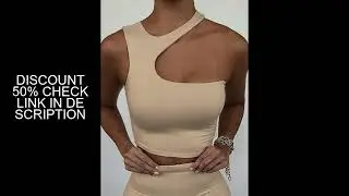 Cut Out Sexy Crop Off Shoulder Solid Skinny Sport Short Tops Women Tank Irregular Summer Tube Tops