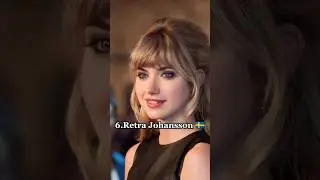Top 10 most beautiful sweden actress in the world #sweden #actress #top