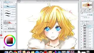 [ Minnoao ] Fluffy Unicorn Girl Drawing on Manga Studio Speedpaint