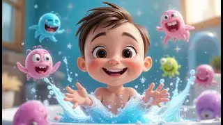 Soap Bubbles Attack &ndash; Washy Wash Time! | Fun Bath Time Song for Kids | Sing and Splash Along