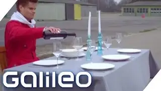 Experiment: Tischdecke VS. 680PS | Galileo | ProSieben