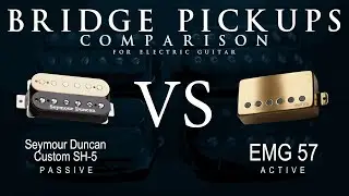 Seymour Duncan CUSTOM SH-5 vs EMG 57 - Bridge Guitar Pickup Comparison Tone Demo