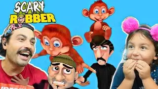 ACEMİ HIRSIZLARA MAYMUN SALDIRDI | Scary Robber Home Clash
