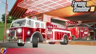 FS19 - BEST FIRE STATION $500,000 FIRE TRUCK FARMING SIMULATOR 19