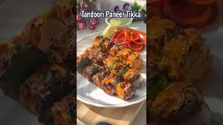ONE BITE of this Tandoori Paneer Tikka, and it's all praise from there!...😋#tikka#paneertikka#shorts