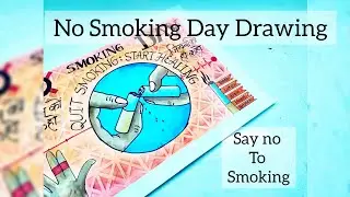No smoking Drawing/World No Tobacco day drawing/Stop Smoking day drawing/Anti tobacco day drawing