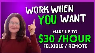 APPLY NOW / WORK WHENEVER !  Make Your Own Schedule Work From Home Jobs:  Flexible Schedule