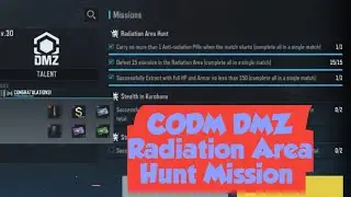 CODM DMZ Radiation Area Hunt Mission Complete