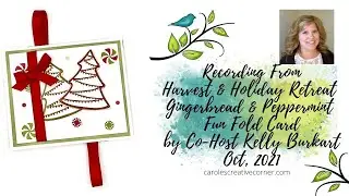 Gingerbread Peppermint Flip Twist Card