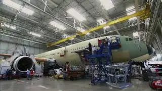 Qantas Releases Airbus A350 1000ULR Construction footage!