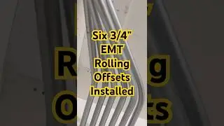 Clean Rolling Offset Installed Perfectly #conduit bending #electrician