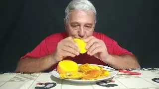 #012  ASMR COMIDA comendo manga a doidado (mukbang)