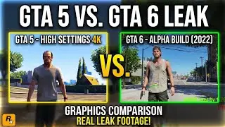 GTA 6 vs GTA 5 Graphics Comparison 2026 | Real Gameplay footage ! 🔥