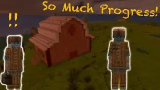 Finishing the Barn and Mob Farm! Vintage Story Let's Play Ep.13