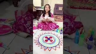 Amaira ki rangoli kharab kr di #shorts #thegeetagurjar