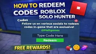 How To Redeem Codes in Solo Hunter | Solo Hunter Codes Guide | Roblox