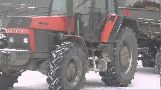 Zima 2013/Prace w PGR/Ursus 1634 egine soud