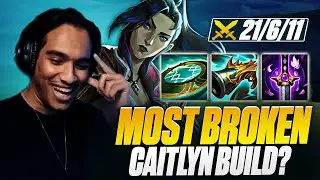 The Most BROKEN Caitlyn build of all time!?! (Challenger Caitlyn Full Gameplay)