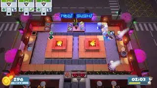Overcooked 2 &mdash; Уровень 1&ndash;4 [4 звезды, соло]