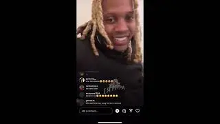 Lil Durk on Instagram live flexin King von photo (Jan12.2022)