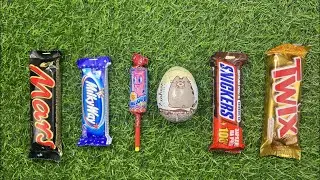 ASMR Unwrapping Snickers Mars Twix Milky Way and Rainbow Candy Lollipops