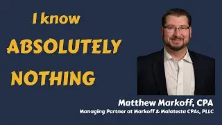 MY CPA JOURNEY - MATTHEW MARKOFF (PART 1)