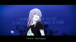 A silent voice (koe no katachi) amv - Scared by Jeremy Zucker