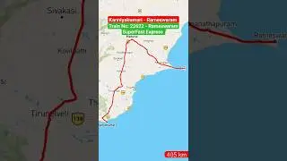 Kanniyakumari To Rameswaram l Train no:22622 - Rameswaram SuperFast Express #shorts #shortsfeed