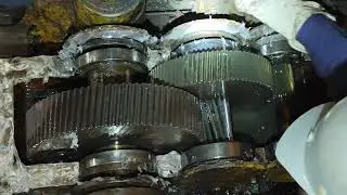 Heavy gear box inspection. 
