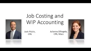 Job Costing & Work In Progress