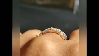 Medley of diamonds eternity ring
