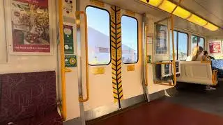 Queensland Rail Suburban multiple unit 220 series SMU 224: Fairfield - Sth Brisbane (Beenleigh line)