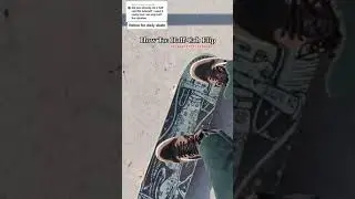 How To Half Cab Flip #skateboarding #halfcabflip