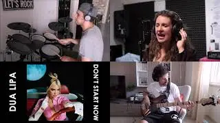 Dua Lipa - Don't start now (Drums-Bass-Vocals cover)