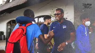 Ankunft und erstes Training der Hertha-Talente