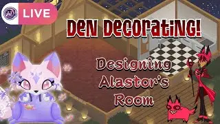 ANIMAL JAM CLASSIC | Making an Alastor Themed Den & Chatting!
