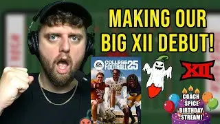 MAKING OUR BIG XII DEBUT! COLLEGE FOOTBALL 25 Teambuilder Dynasty LIVE #CFB25 #NCAAFootball #Gaming