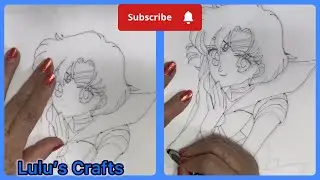 Can you draw this Sailor Moon picture with me?