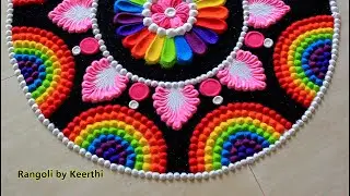 Happy holi rangoli l हैप्पी होली रंगोली l Holi rangoli design l Rangoli designs with colours