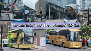 Buses at Newcastle John Dobson Street | 02/07/24