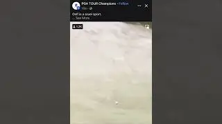 Golf is a cruel Sport