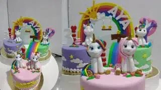 Customized Design Little Pony Themed, Birthday Cake Topper Edible Characters