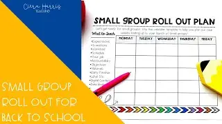 Getting Started With Small Groups in Elementary