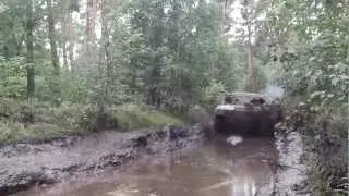 M1046 HMMWV D.H.O.G. offroading in Furstenau Germany Aug. 2012